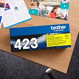 Brother TN-423Y Yellow High Yield Toner Cartridge Genuine view 9