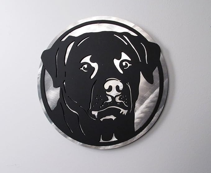 Metal Wall Art Work Rottweiler Dog Wrought Iron Steel