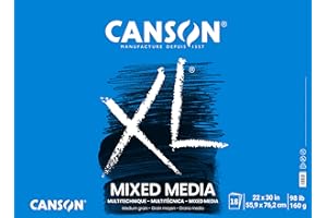Canson Bloc de papier XL pour dessin, peinture et art, 55,9 x 76,2 cm, 18 feuilles