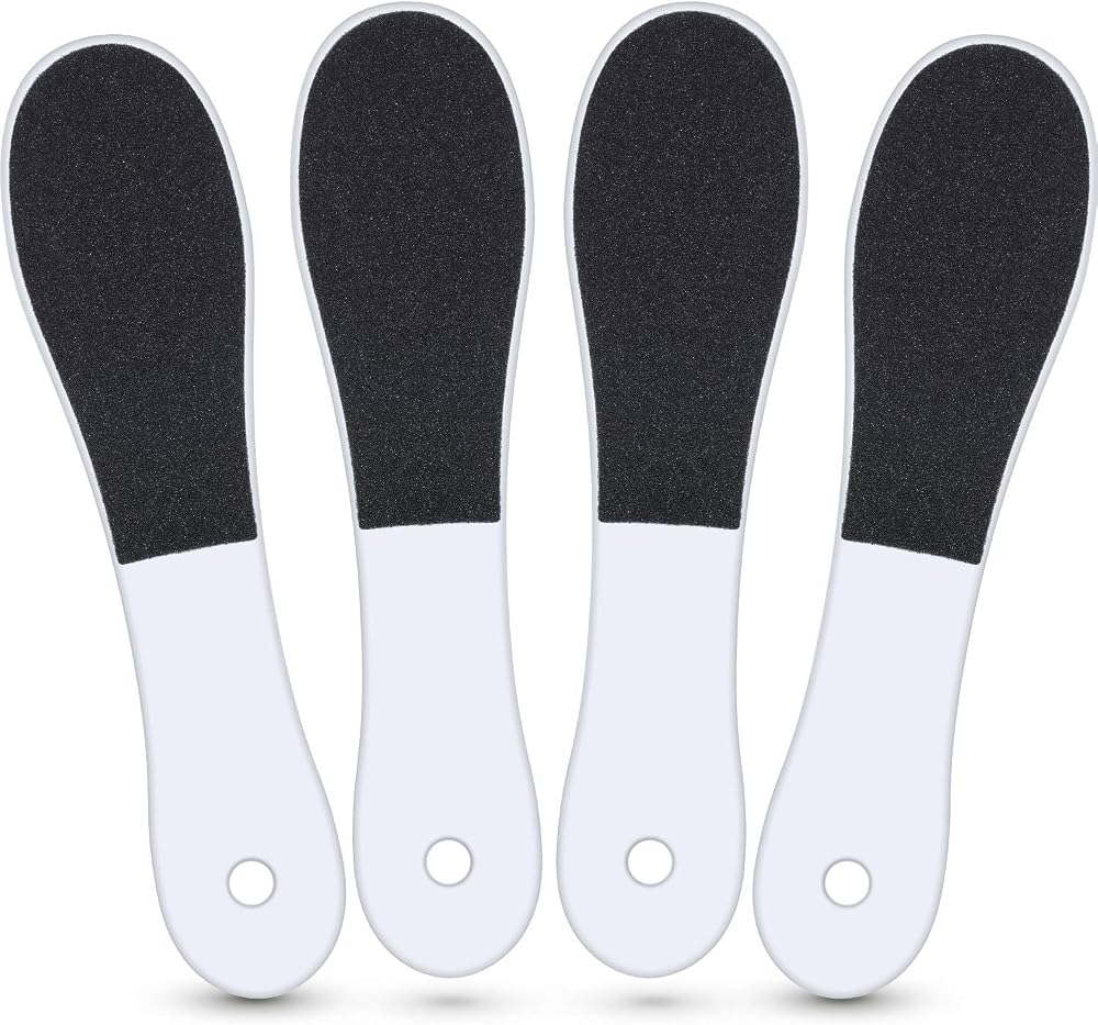 Mudder 4pc Double-Sided Foot File Rasp for Callus & Dead Skin Removal - Wet/Dry