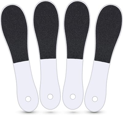 Mudder 4pc Double-Sided Foot File Rasp for Callus & Dead Skin Removal - Wet/Dry