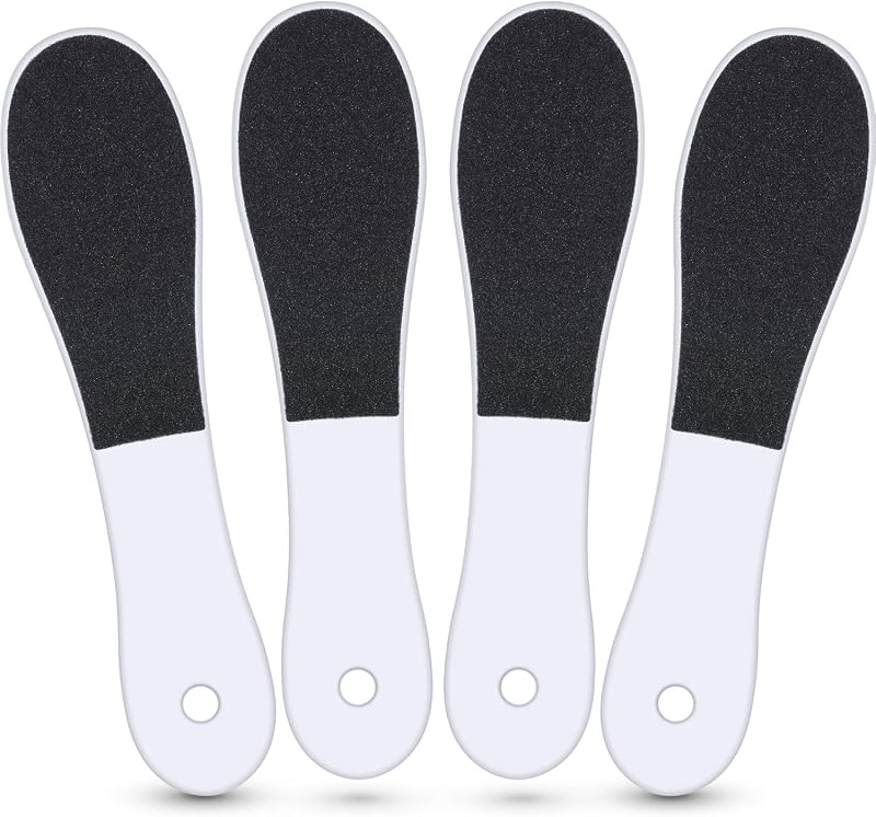 Mudder 4pc Double-Sided Foot File Rasp for Callus & Dead Skin Removal - Wet/Dry