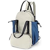 Outplea 7L Convertible Sling Bag for Women, Small Nylon Backpack Purse, Waterproof Cute 3 in 1 Mini Travel Daypack, Crossbody Sling Bags with Detachable Waist Pack, Gray