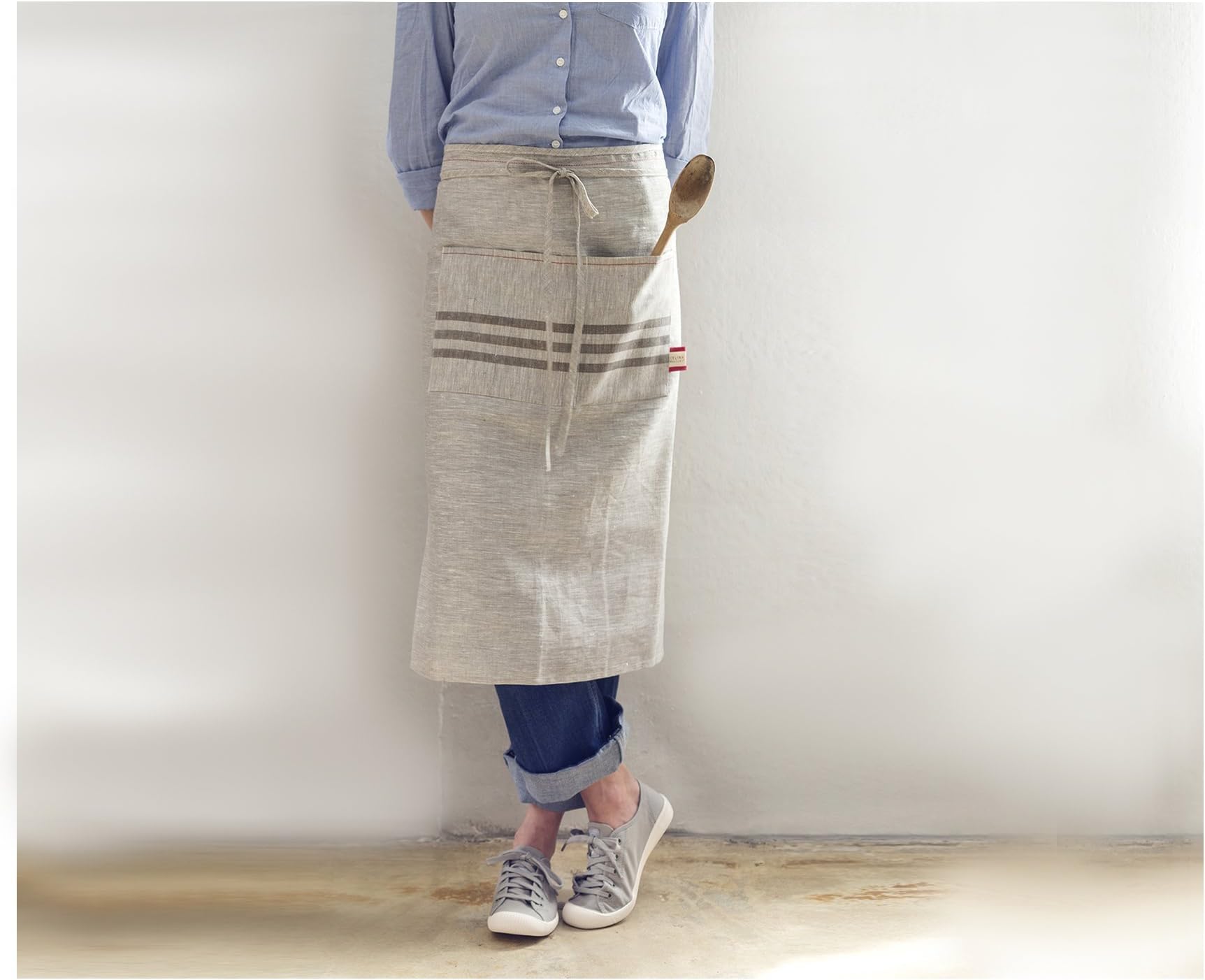Long Linen Apron