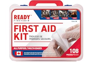 Ready First Aid 108 Piece Home First Aid Kit - Camping, First Aid Kit, Camping Essentials, Hiking, Home Essentials, Car Emerg