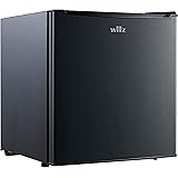 Willz WLR17BK Compact Refrigerator, 1.7 Cu.Ft Single Door Fridge, Adjustable Mechanical Thermostat with Chiller, 1 Coated Wir