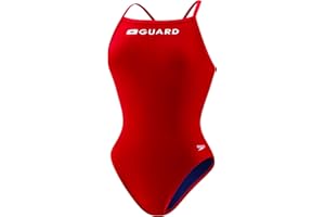 Speedo Women's Lifeguard Flyback One Piece Swimsuit with 4-Way Stretch