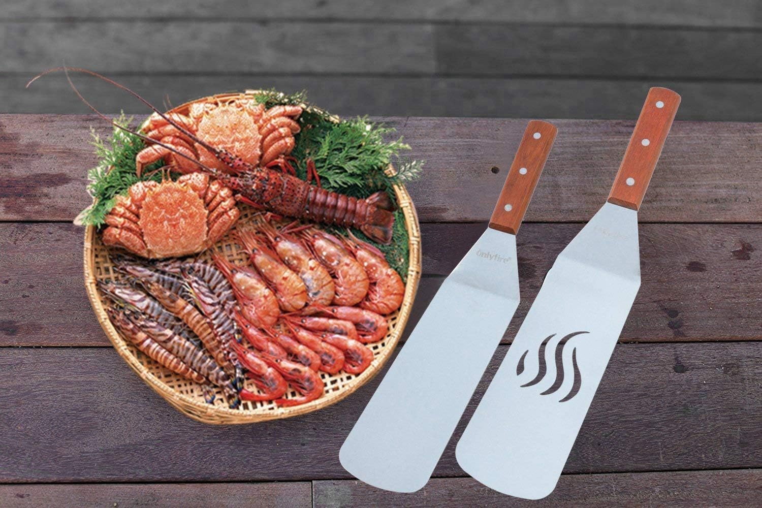 onlyfire Professional BBQ Griddle Tool Kit Great for Grill Griddle Flat Top Cooking Camping, with One 12” Melting Dome, 9 pcs : Garden & Outdoor