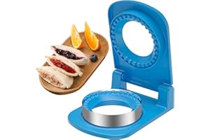 HiYZ Sandwich Cutter and Sealer - Stainless Steel Decruster Sandwich Maker - Peanut Butter and Jelly Crustless Sandwich Bread Pancake Maker Cookie Cutter for Kids Children Boys Girls