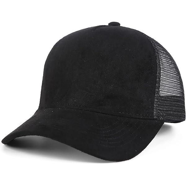 Avilego Suede Mesh Back Baseball Caps for Men Women Trendy Trucker