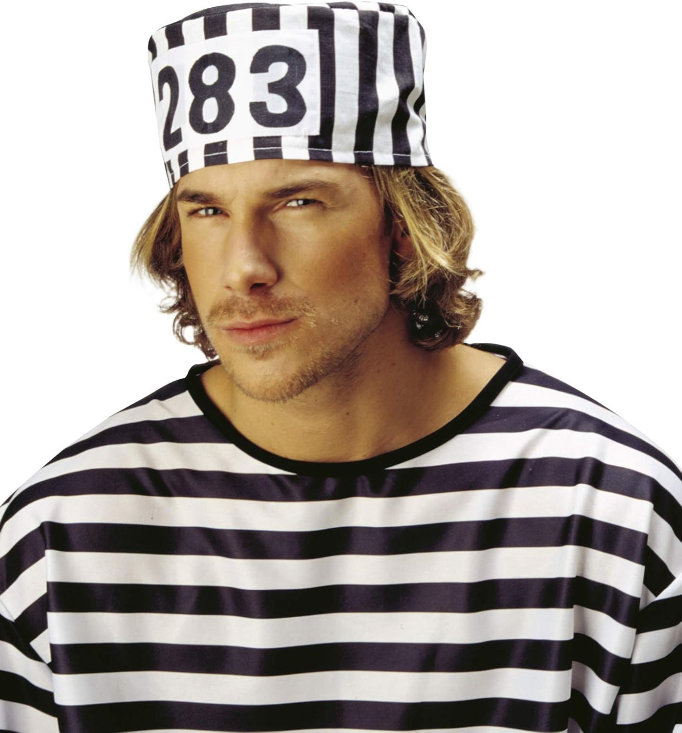 PRISONER HAT Accessory for Inmate Convict Criminal Fancy Dress