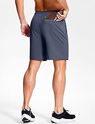 Men's Workout Shorts with Zipper Pockets 7 Inch