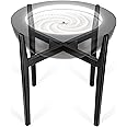 Homedics Drift Sandscape Solid Wood Sand Table Stand Compatible with drift 21” , ST-400-BK, ST-400-CE, Black Walnut (Stand Only, Drift Sold Separately)