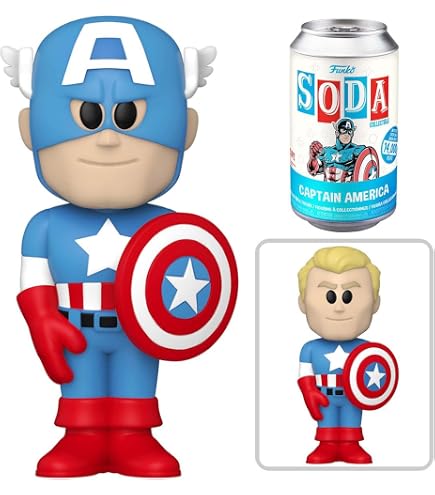 Funko Vinyl Soda – Captain Carter Marvel What If, Figurine 9,5 Cm, Rare Chase 1/6, Collection