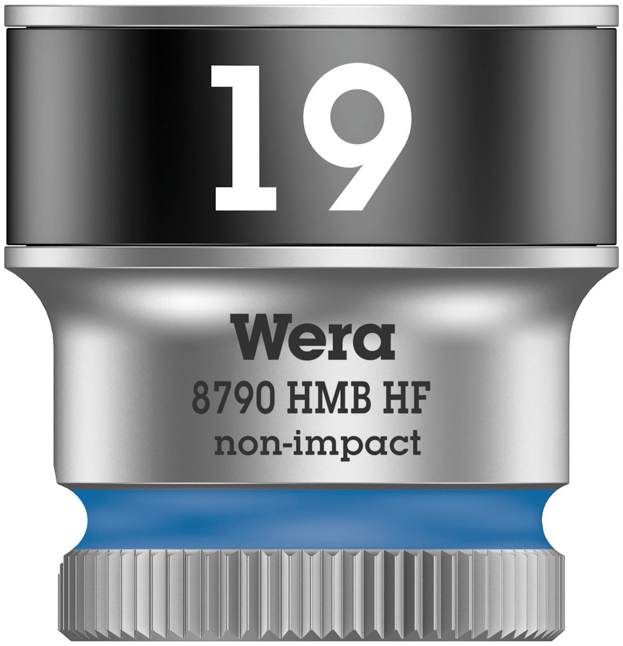 Wera 05003753001 8790 Hmb Holding Function Zyklop Socket Drive, Blue, 3/8-Inch x 29 mm, Size 19