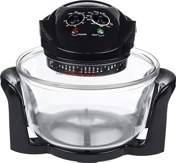 Halogen Oven 12L including cooking accessories BLACK Amazon.co.uk