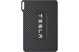 Anycars+ Key Card Holder for Tesla Model3 X Y Carbon Fiber Pattern Card Keychain Key Protective Card Shell Case Card Keychain Accessorie