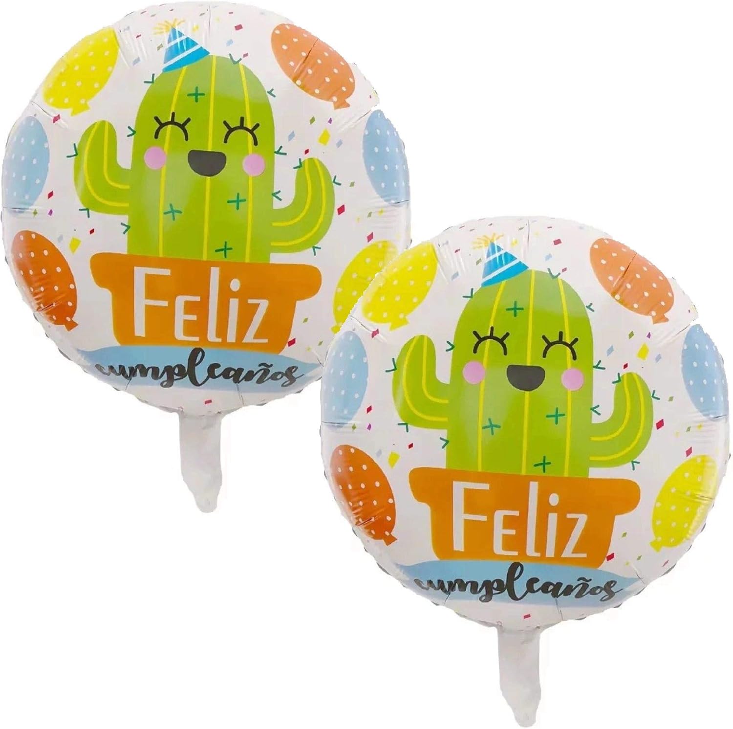 Amazon Com 2pk 18 Cactus Feliz Cumpleanos Foil Mylar