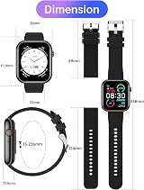 Fitabok Smart Watch for Men with Call Function 1.85 Inch Fitness Tracker view 7