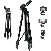 Sunpak TravelSmart 50 Black 50-Inch Aluminum Travel Tripod with Carry Bag