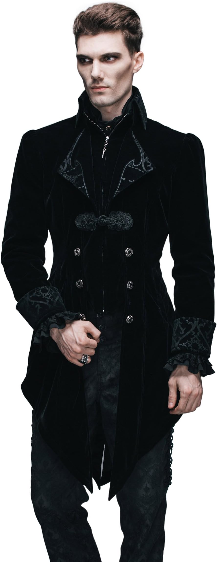 HaoLin Steampunk Coat Gothic Clothing Cyberpunk Clothes Punk Jacket Renaissance Costume