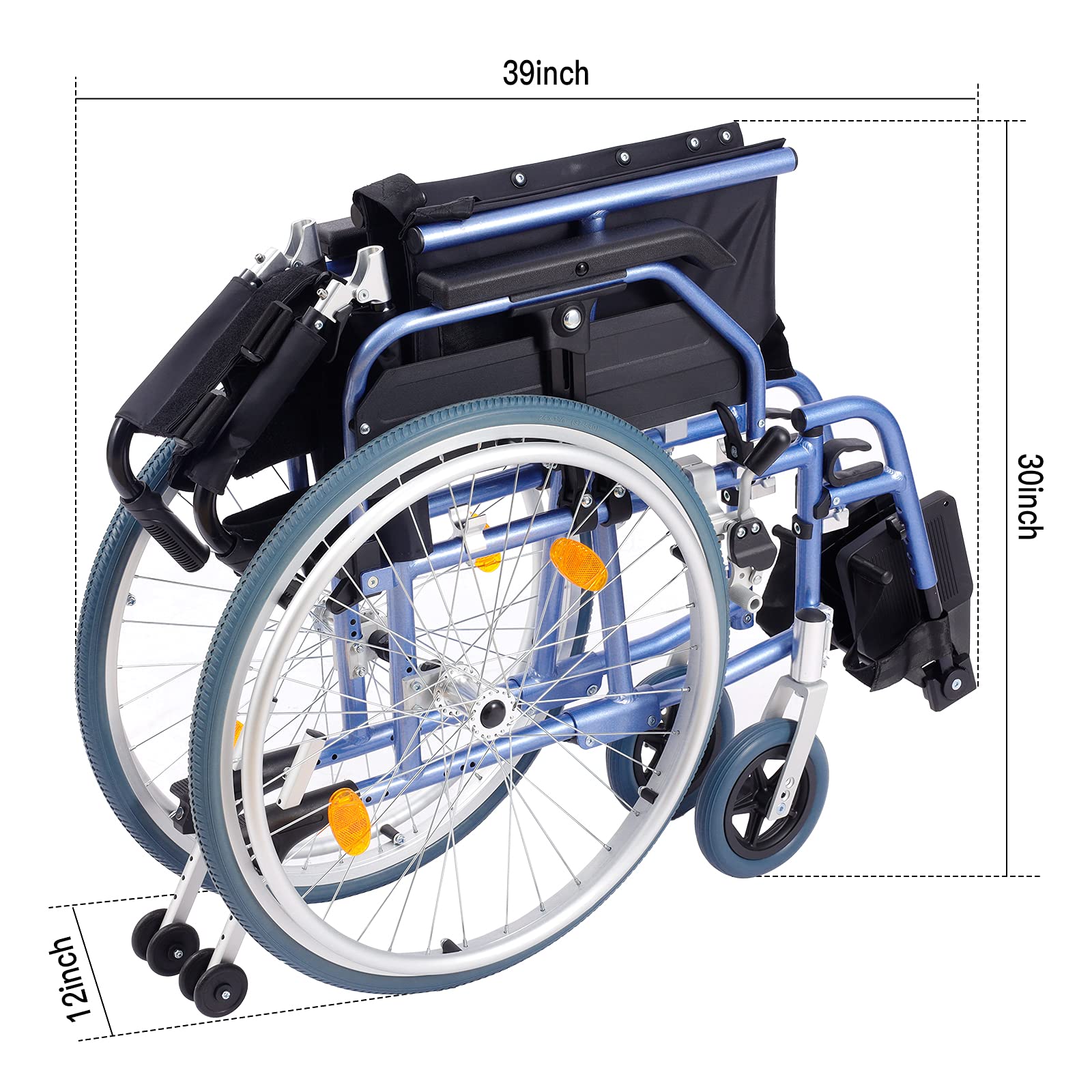 Medwarm Aluminum Multifunctional Manual Wheelchair, Wheelchairs for