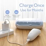 Momcozy Electric Baby Nail File Rechargeable with 360° LED Light Blue view 2