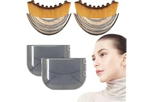 Lymphatic Contour Face Brush, Dry Brushing Face Brush, Ergonomic Lymphatic Massage Tool Nodes for Precise Facial Drainage(2PC