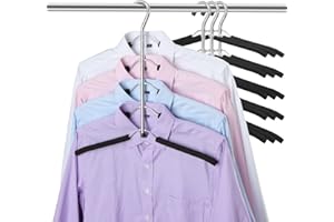 DOIOWN Blouse Tree Hangers Clothes Hangers Non Slip Space Saving Stainless Steel Shirt Hangers Sweater Hangers Coats Hangers Closet Organizer (4)