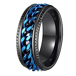 Udolfly Mens Fidget Rings Anxiety Rings for Men