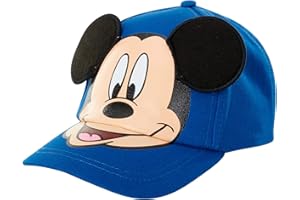 Disney Baseball Cap, Mickey Mouse Adjustable Toddler 2-4 Or Boy Hats for Kids Ages 4-7