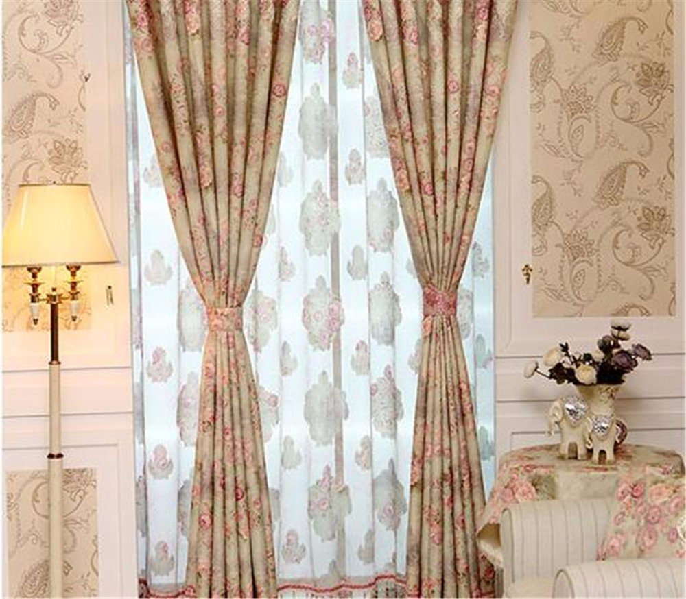 Breite 1 5 Wanjiamenshop Erker Gardinen Fertigvorhange Modern Chinese Style Schlafzimmer Parlour Jacquard Print Nachahmung Baumwolle Und Vorhang Pink Hoch 2 7 M Ncci1914 Com