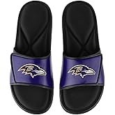 FOCO mens NFL Team Logo Sport Shower Foam Slide Flip Flop Sandals