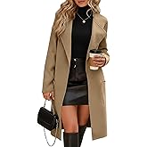 Velvelhall Women's Long Cardigan Sweaters Open Front Knit Lightweight Coatigan Fall Casual Long Sleeve Coat with Pockets