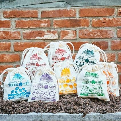 Die Stadtgärtner Samenbomben | Komplettpaket | 8 Sorten Seed-Bombs - 25% sparen im Paket