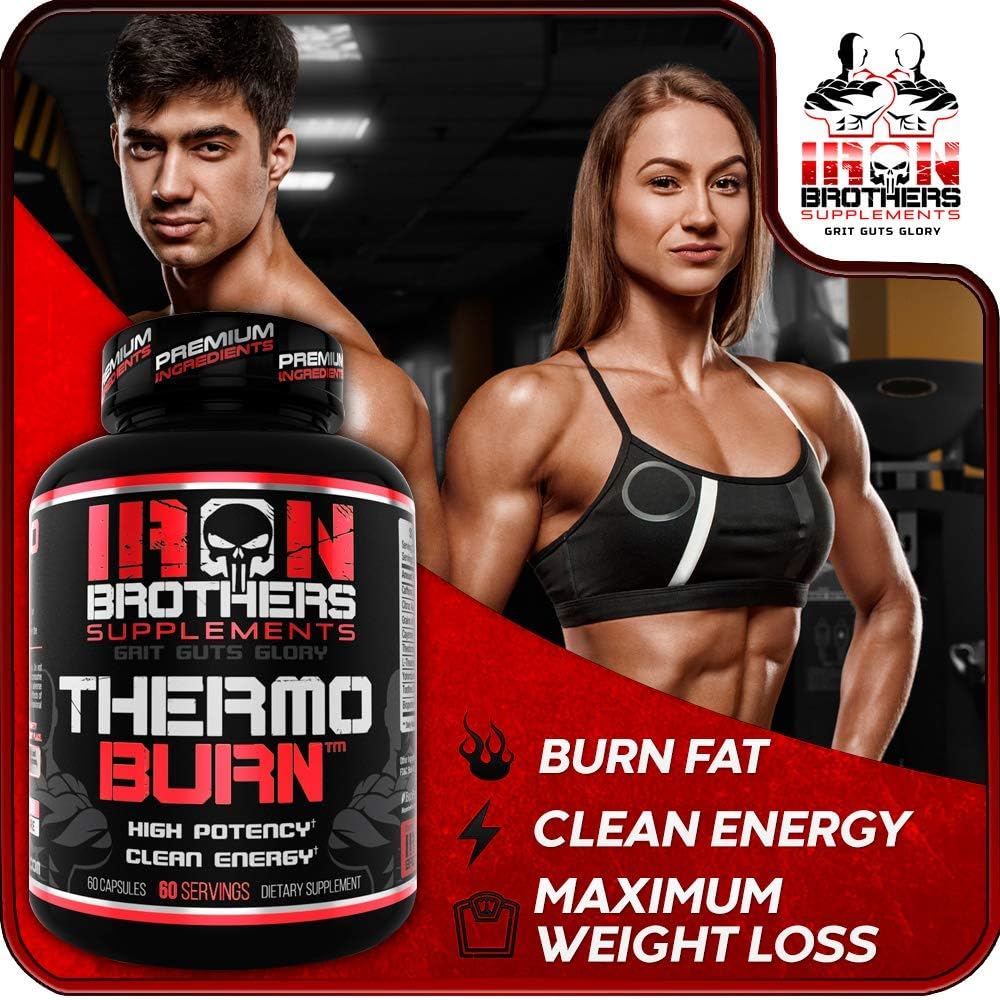 Thermogenic Fat Burners for Men / Women - Strongest Appetite Suppressant for Weight Loss - Metabolism Boosting - Hardcore Carb Blocker and Focus Supplement - Keto Pills - 60 Veggie Capsules: Health & Personal Care