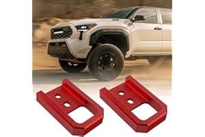 TECHPICCO Tow Hooks for Tacoma 2024-2026/4Runner 2025-2026/Land Cruiser 250 2024-2025, Car Tow Hooks Compatible with Toyota Tacoma/4Runner/Land Cruiser 250 Accessories (Red)