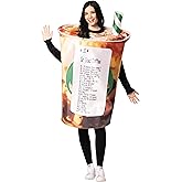 Rasta Imposta Barista's Nightmare Coffee Cup Costume Java Joe Funny Cosplay Party Costumes, Adult One Size