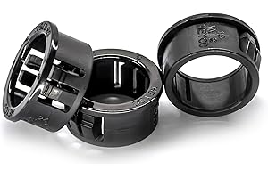 50 PCS HEYCO #2126 SB 875-11 BLACK SNAP BUSHING, for 7/8" Hole, Cable Mounting & Accessories, UL Recognized Component