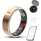 Arteedom 2026 smart Ring with Charge Case Fitness Ring Health Monitor for Men Women (Rose Gold, 7#)