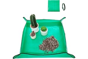 FANTIAN Repotting Mat for Indoor Plants, 26.8" X 26.8" Waterproof Succulent Potting Mat, Foldable Reusable Soil Change Mat Gardening Planting Mat - Gifts for Plant Lovers