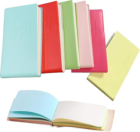 Amazon Qinnkjia 単語帳 6 冊 6 色 インデックス カード 単語 カード 寄せ書き メッセージカード ミニ カラー 手帳 メモ帳 ノート 115枚 6册 横型 長11幅6cm メモ帳 文房具 オフィス用品