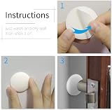 efbock Door Stopper 6pcs White Self-Adhesive Silicone Wall Protectors 1.57in view 9