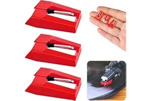 ZNBSIXP 3 Pack Universal Record Player Needles Turntable Needle Replacement,Records Players Needle Replacement,Diamond Stylus Replacement for Most Victrola Crosley LP ION Vinyl Players Phonograph and More