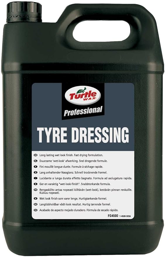 Turtle Wax Professional Car Tyre Dressing Black Wet Look Shine 5Litre