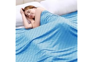 Topcee Cooling Blanket, Summer Cooling Blankets for Hot Sleepers, Arc-Chill Q-Max>0.5 Cool Fiber, Oeko-TEX 100% Certified, Soft, Breathable, Double-Side Bed Throw,Keep Cool for Adults Kids 50"x70"