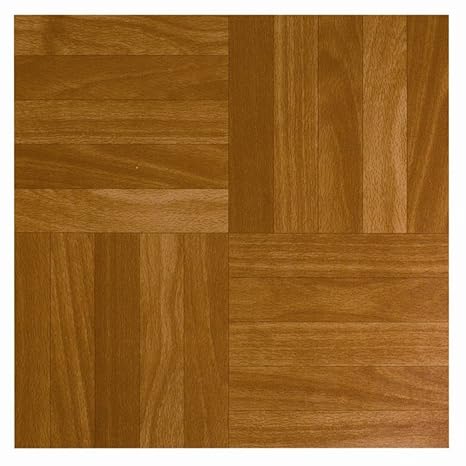 24 Pack Anti Slip Self Adhesive Floor Tiles Just Peel Stick Wood Square