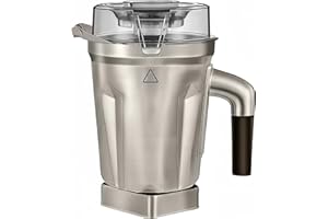 64-ounce Stainless Steel Container for Blender Pitchers, Compatible with Stainless Steel Container, for 5200 A3500 750 X5 E32