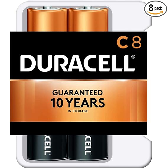 Duracell alk batteries c vp 8ct 1ct (041333771649)