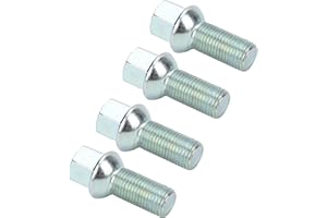 Machine Screws 4pcs Wheel Hub Screws Iron Wheel Lug Bolt Screws M14x1.5 Thread Accessories Compatible with A3/A4l/A5/A6/A8 Q3